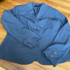 Larry Levine grey blazer size 12 EUC.